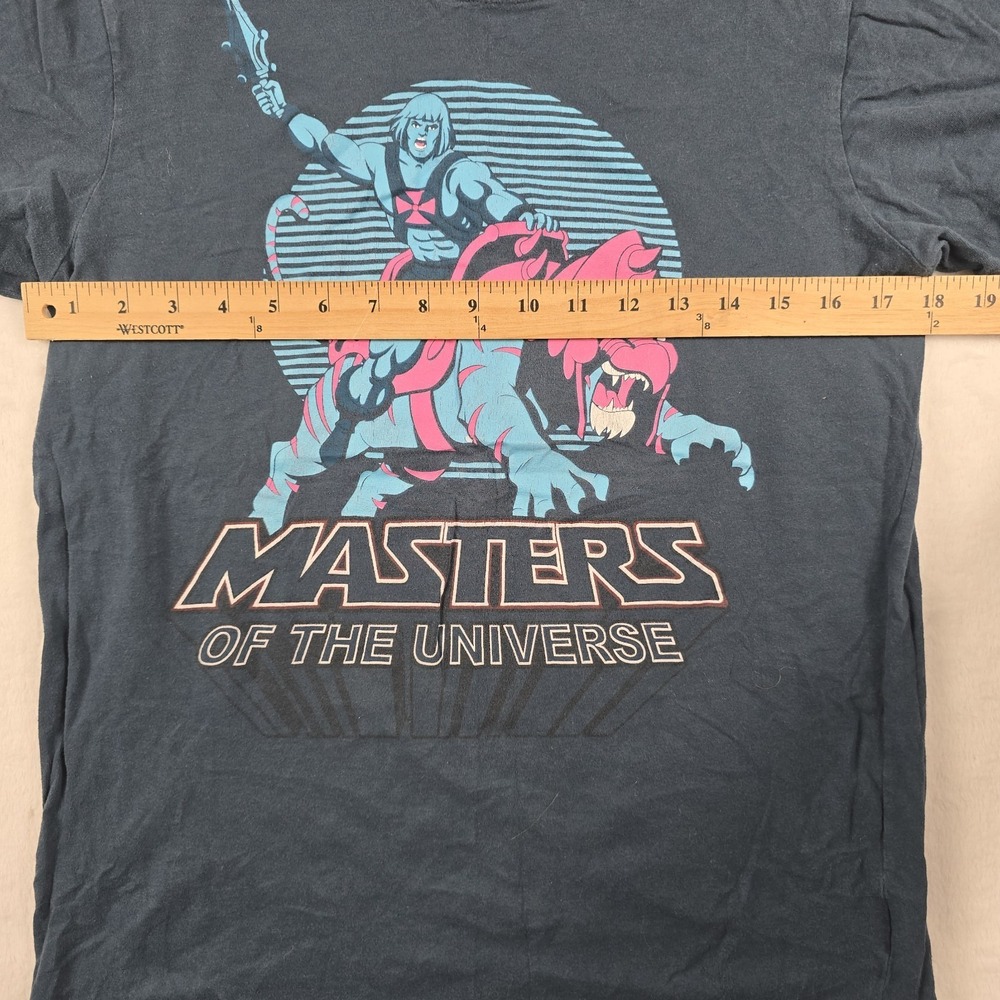 Master of the Universe Shirt MOTU Men's Size Small Neon Logo Battle Cat He-Man - Picture 4 of 6